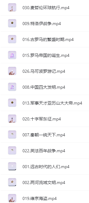 小燈塔系列：《給孩子的世界歷史故事》全集網(wǎng)盤(pán)下載