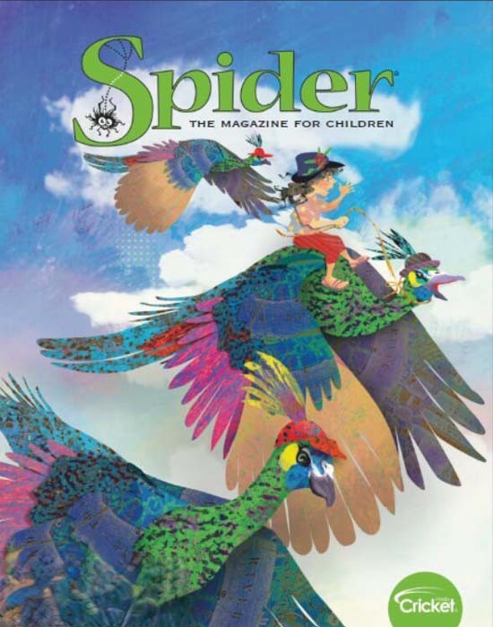 美國兒童文學故事雜志《Spider 紅蜘蛛》2016-2021高清彩頁 百度網盤