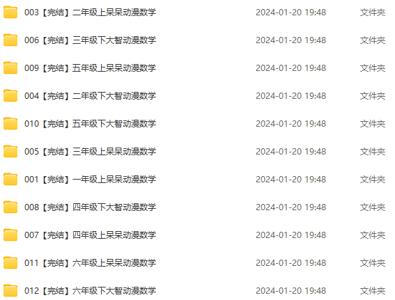 全307集《大智與呆呆動漫數(shù)學》小學資源，在家看動畫學數(shù)學